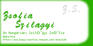 zsofia szilagyi business card